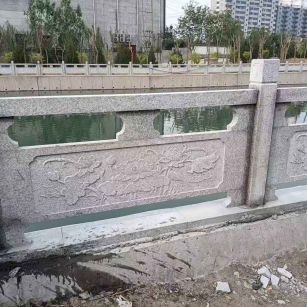 贵州 芙蓉白大花桥梁、河道，石材栏杆、围栏、护栏