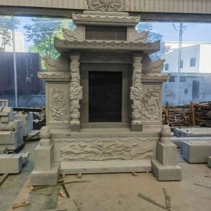 贵州 芝麻灰高档墓碑、土墓，一套也支持定做
