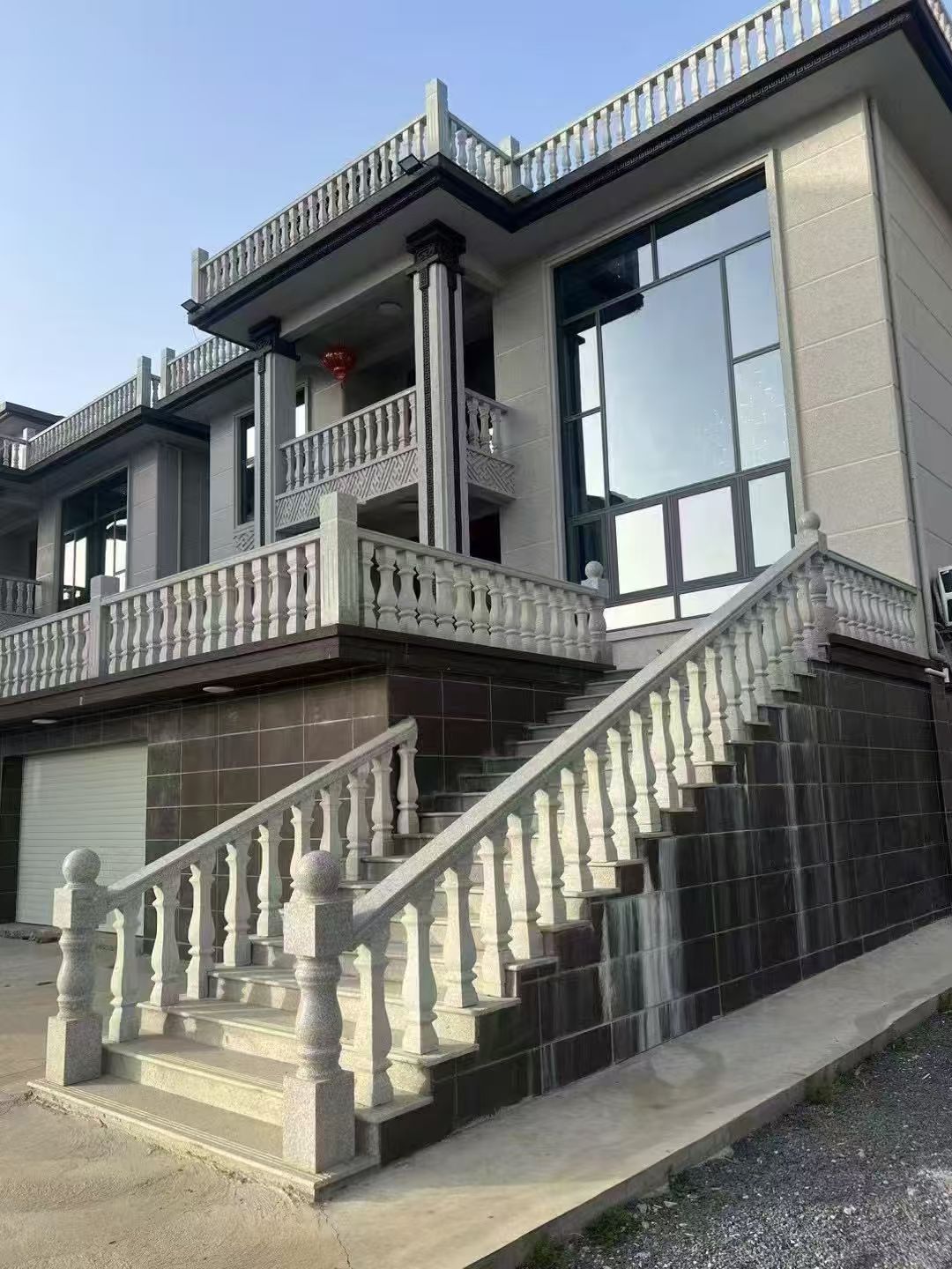 贵州 芝麻白别墅阳台栏杆，楼梯栏杆