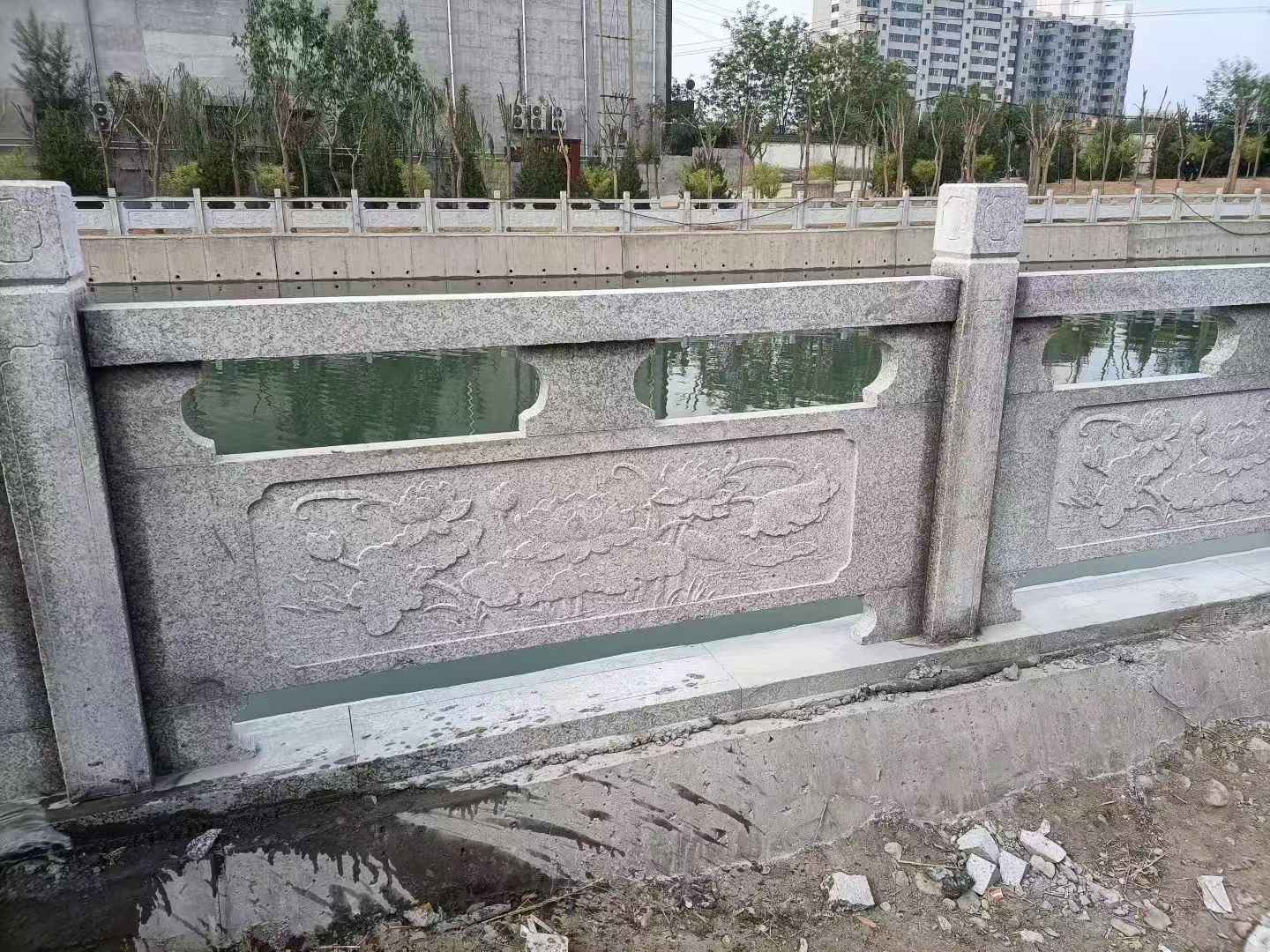 贵州 芙蓉白大花桥梁、河道，石材栏杆、围栏、护栏